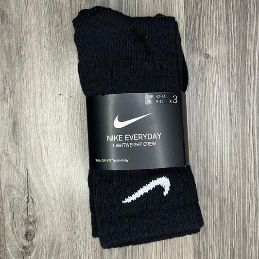 Nike Everyday Lightweight Crew Socks Black