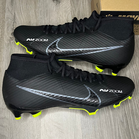 Nike Zoom Mercurial Superfly 9 Academy MG Black Volt Football Boots