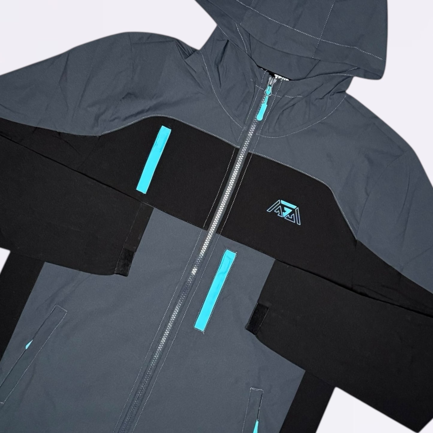 Griid Triple G Set - Windrunner & Pant - Shadow Grey / Electric Blue