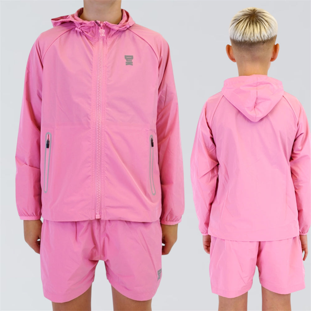 DJK Lifestyle Track Jacket & Shorts Set - Pink (Junior)