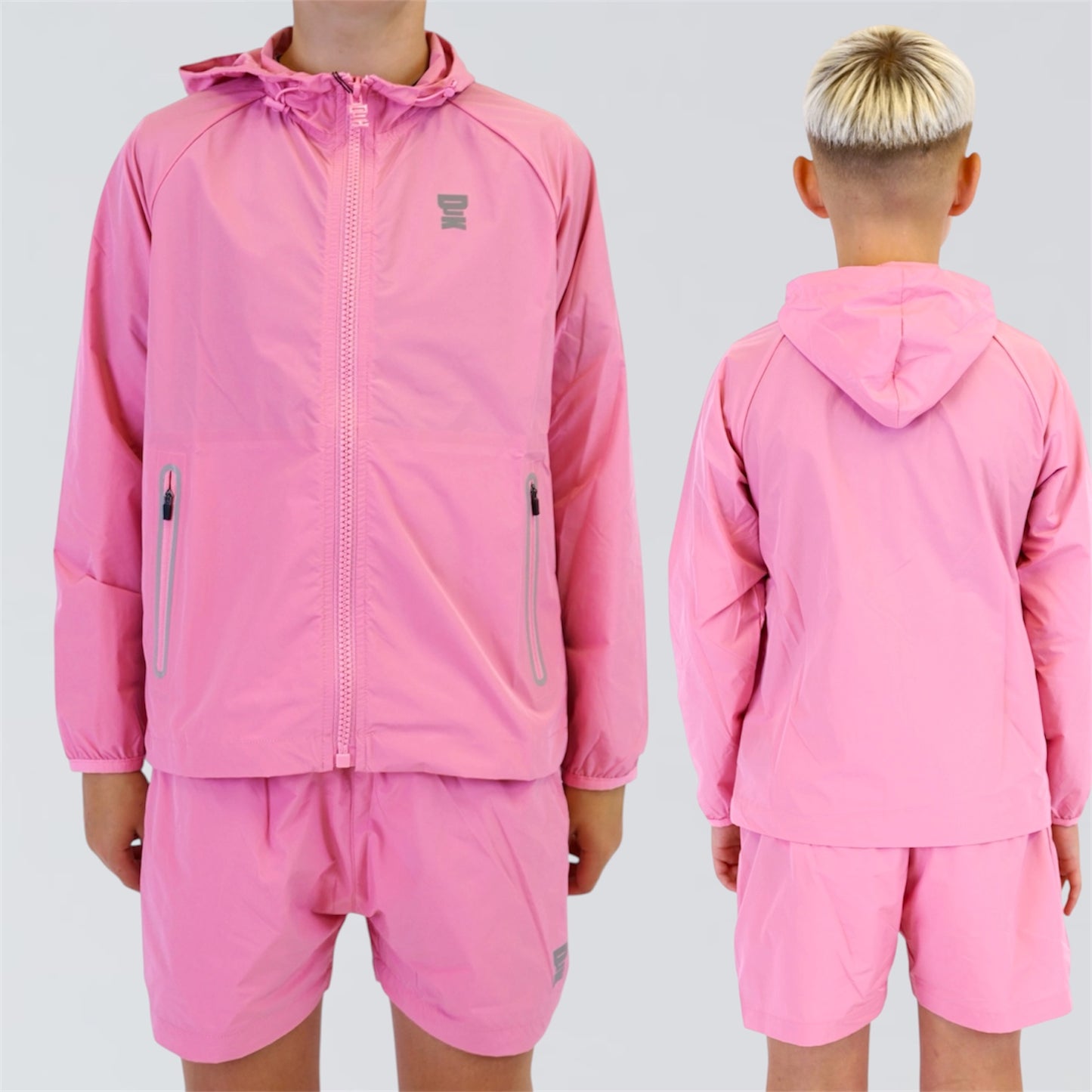 DJK Lifestyle Track Jacket & Shorts Set - Pink (Junior)