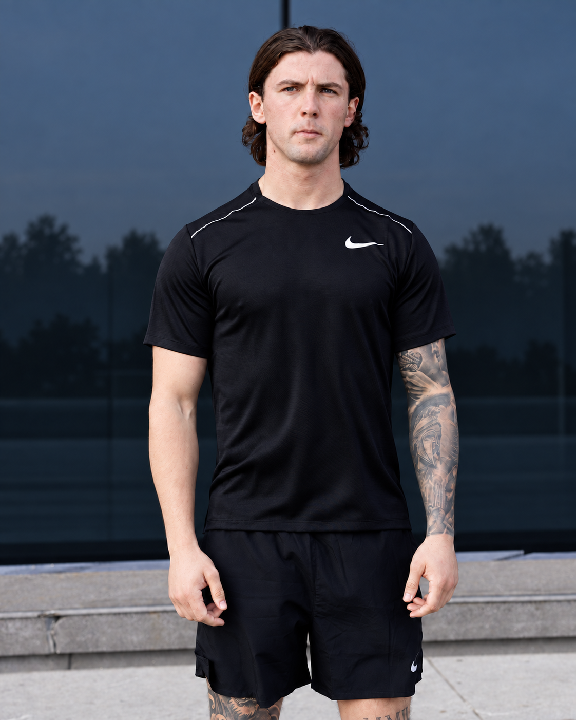 Nike Stride Windrunner 3 Piece Set - Crimson / Black