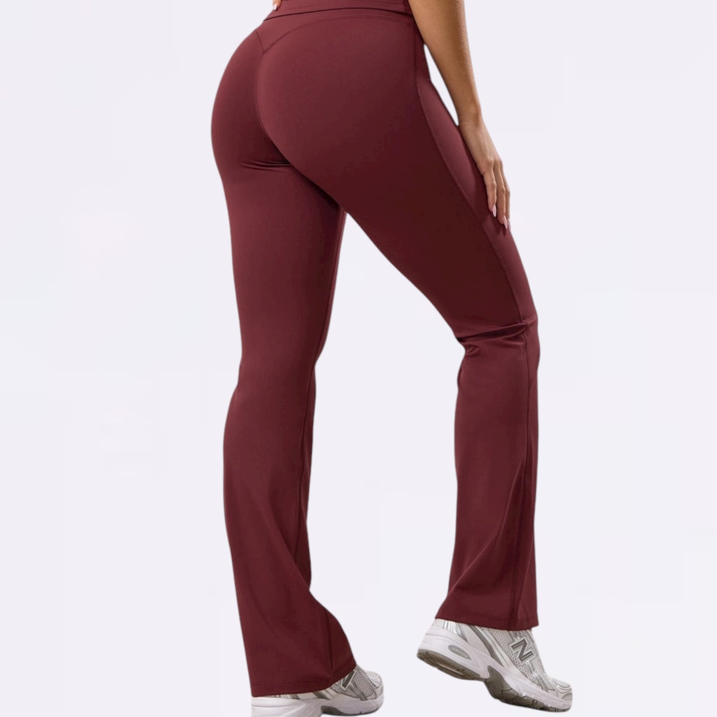 Gym King 365 Flared Yoga Legging - Burgundy