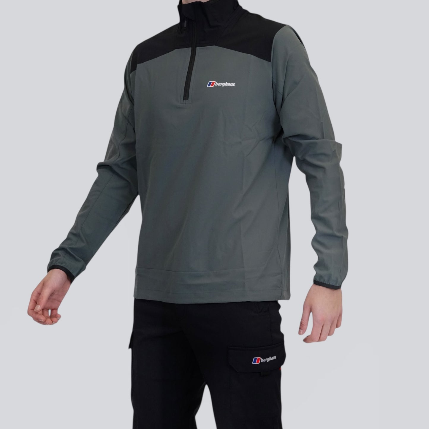 Berghaus Terrain Half Zip - Black / Dark Grey