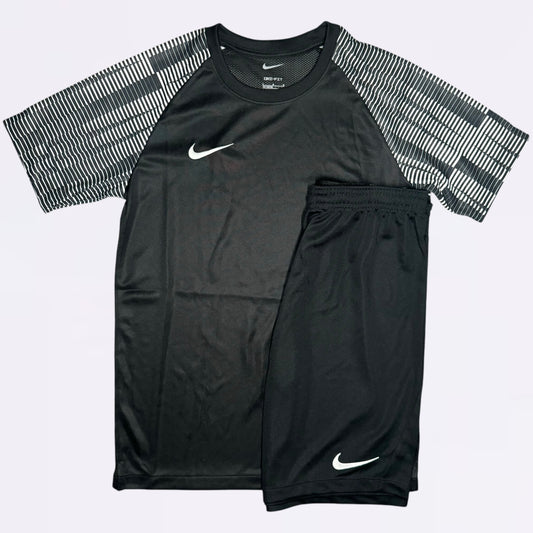 Nike Dri Fit Academy Set - Tee & Shorts - Black / Black  (Junior)