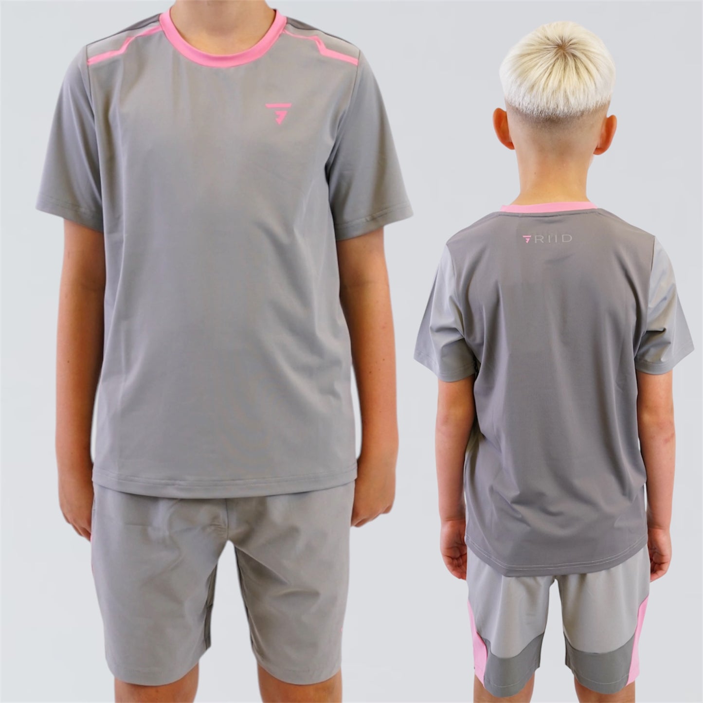 GRIID Evo Set Tee & Shorts - Pink Foam (Junior)
