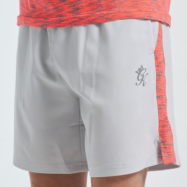GymKing Space Dye Short - Light Grey/Coral/Light Grey Grindle (Junior)