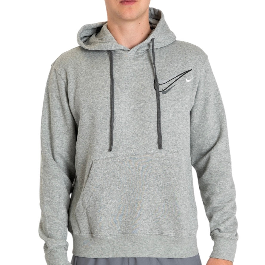 Nike Club Double Swoosh Hoodie Grey