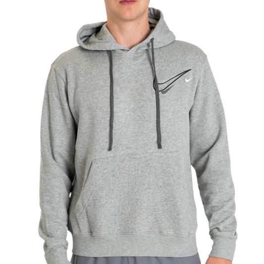 Nike Club Double Swoosh Hoodie Grey