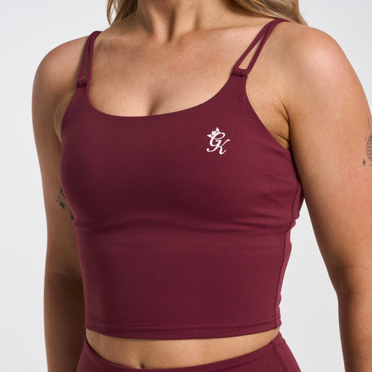 Gym King 365 Long Line Tank - Deep Cherry