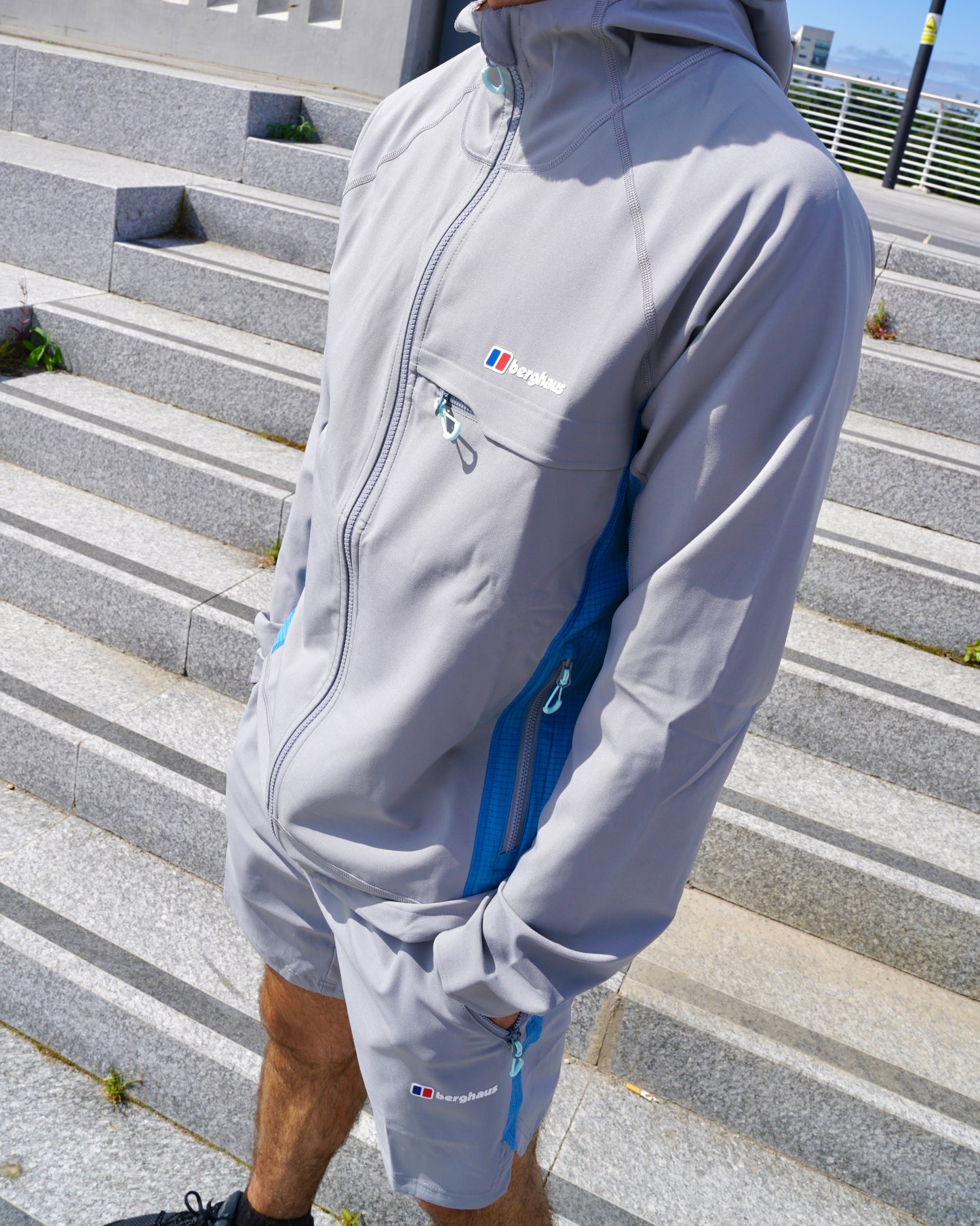 Berghaus Wavertree 3 Piece Shorts Set - Dark Grey / Blue