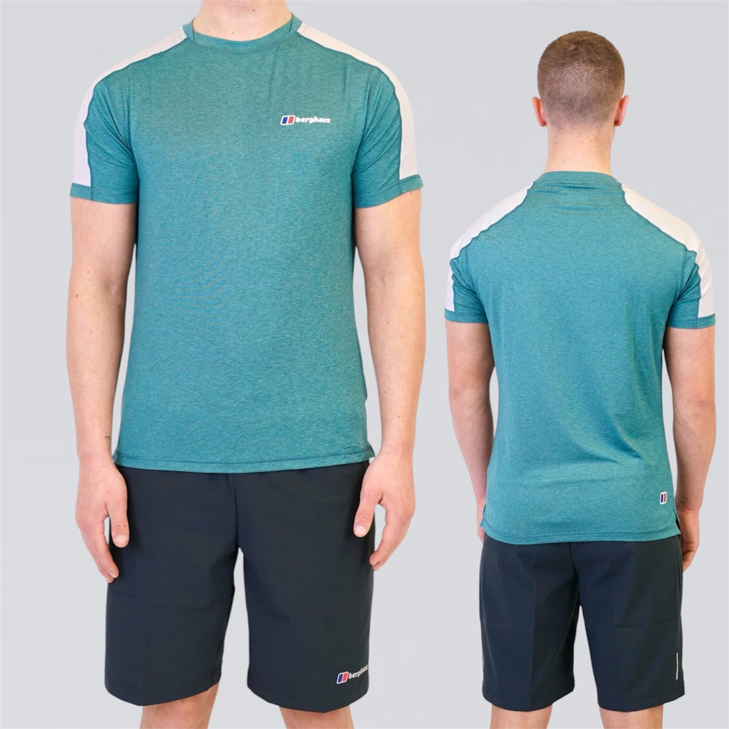 Berghaus Farndale & Terrain Set - Tee & Shorts - Teal / Black