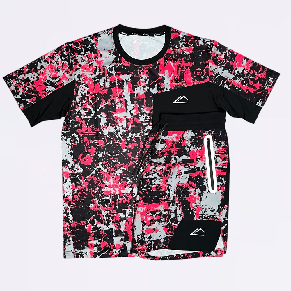 ActiveLine Colorado Tee & Shorts Set - Pink