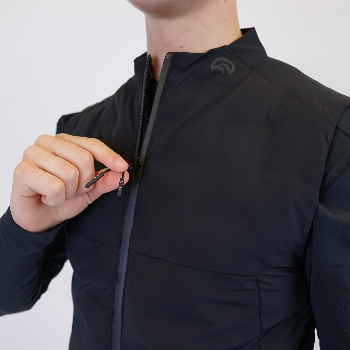 Flux Seamless Bonded Gilet - Black