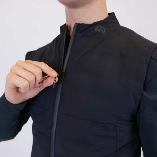Flux Seamless Bonded Gilet - Black