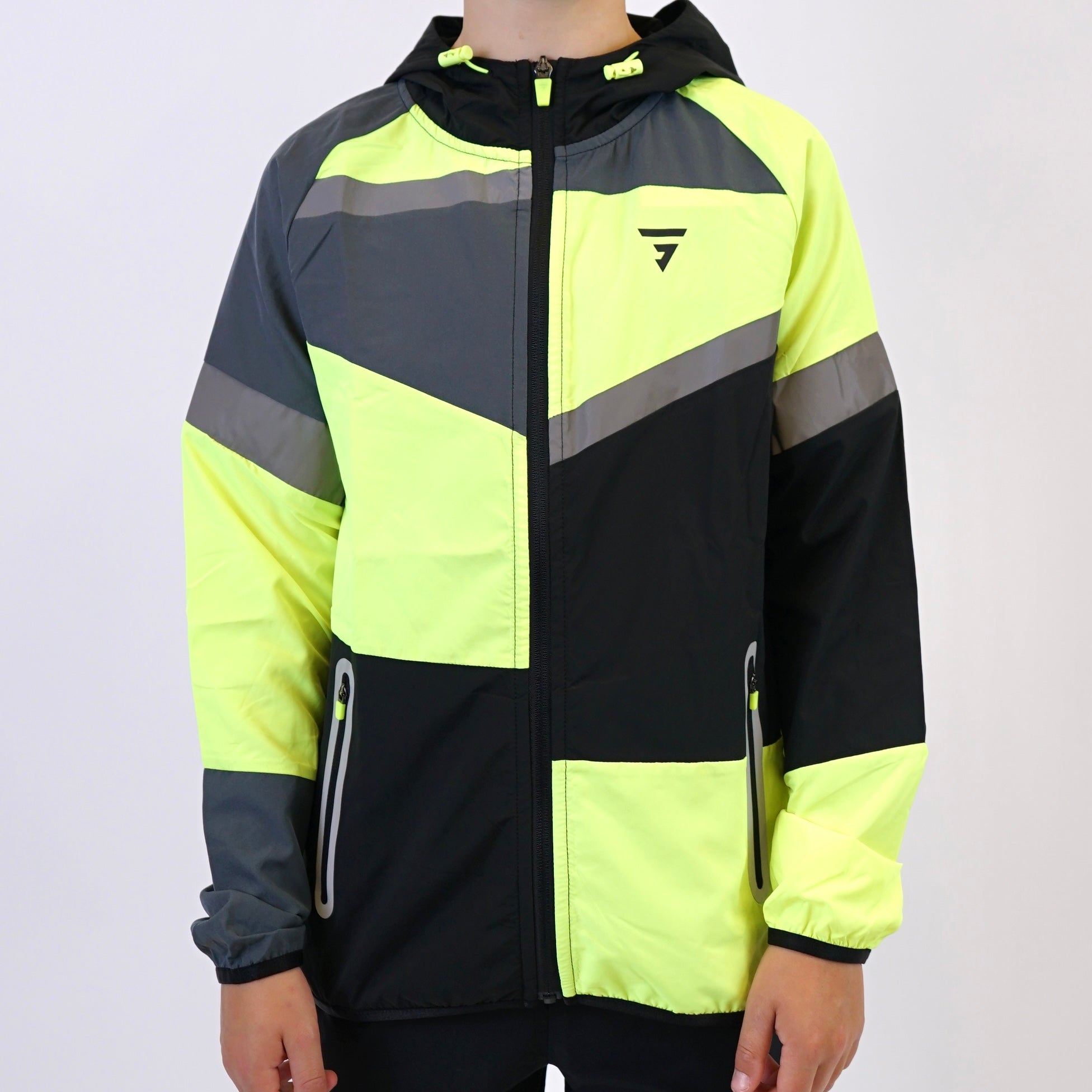 GRIID Panel Windrunner - Neon / Black (Junior)
