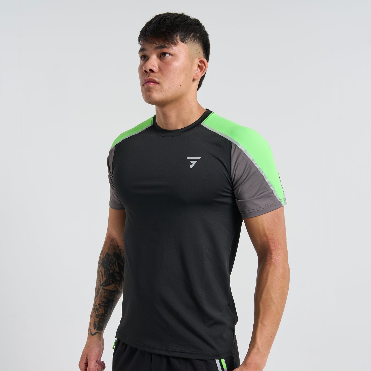 GRIID Reflect Tee - Black / Green