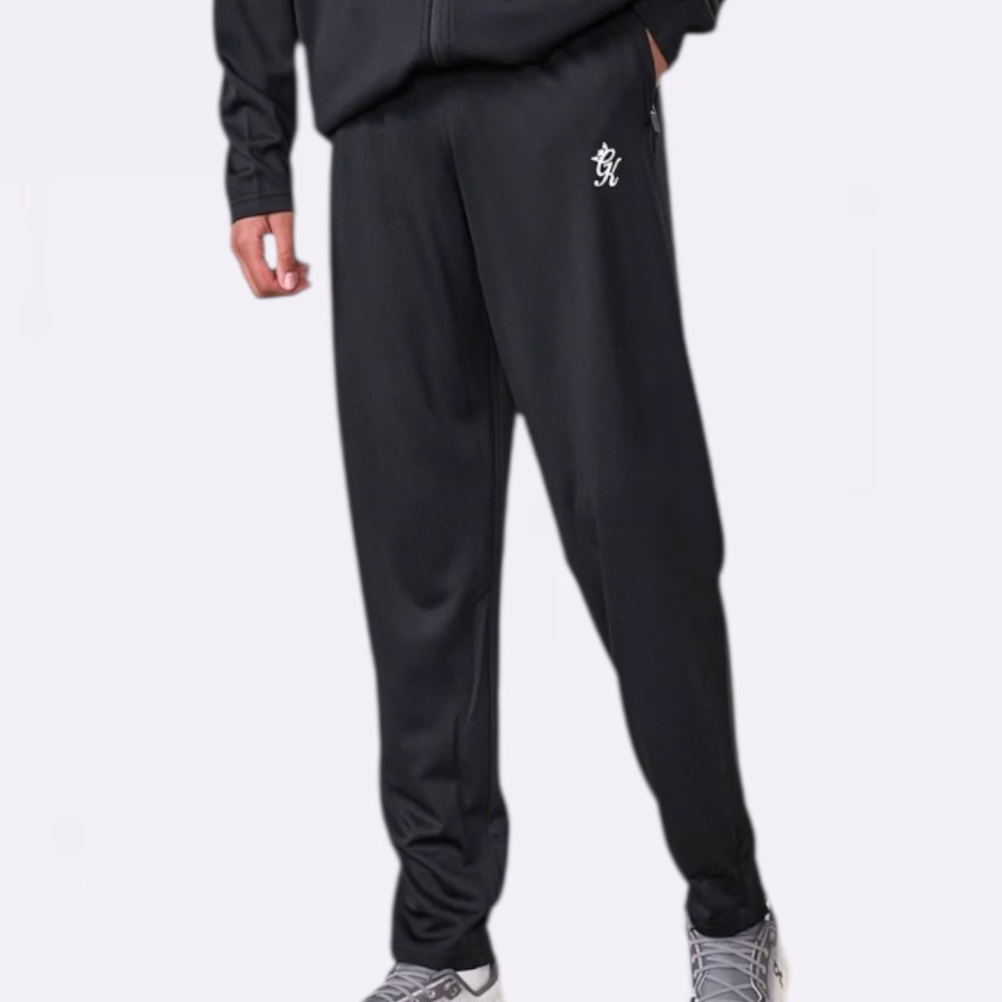 GymKing Lightweight Poly Joggers - Black (Junior)