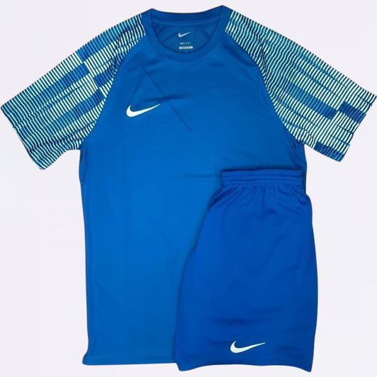 Nike Dri Fit Academy Set - Tee & Shorts - Blue