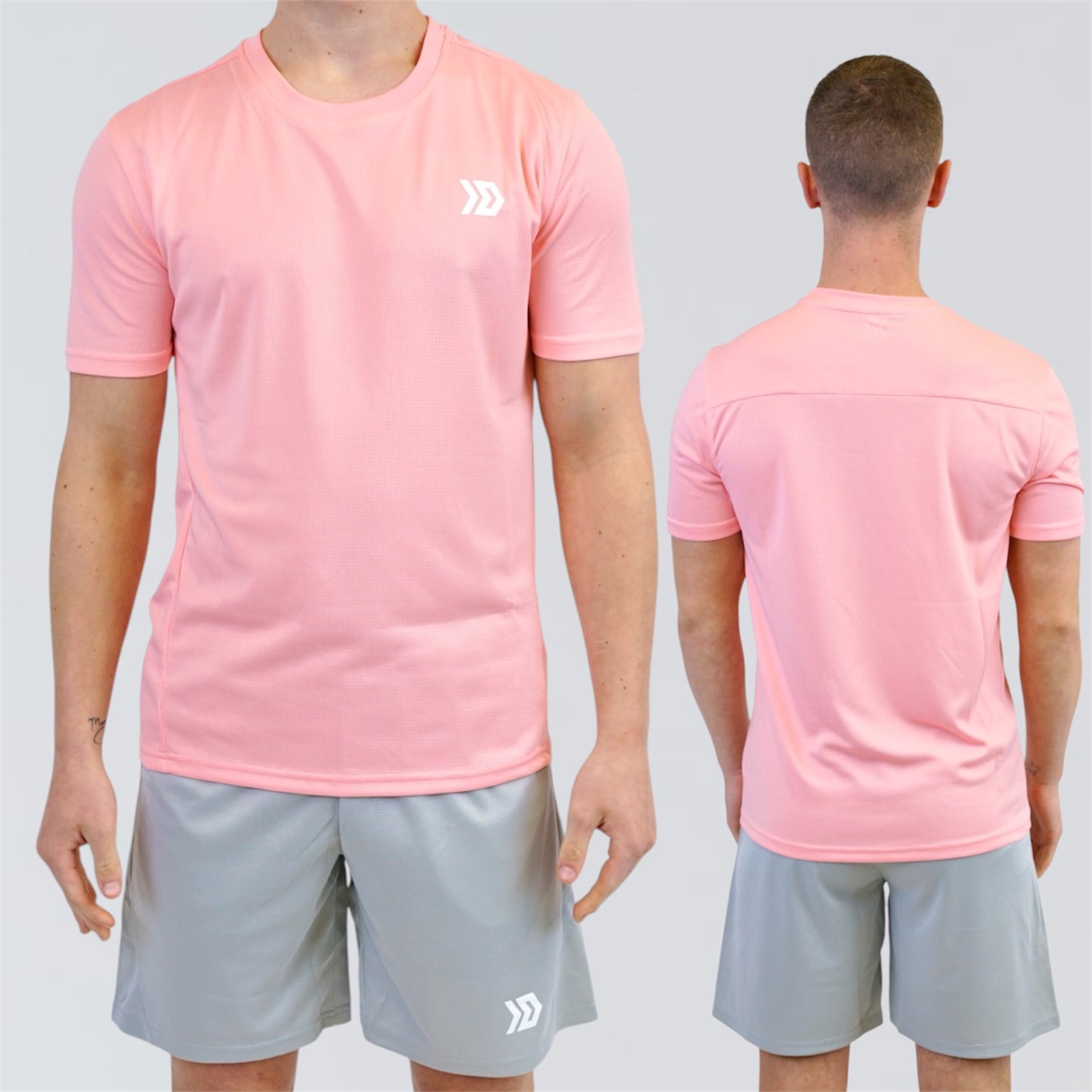 DASH Active Tee Set - Pink Foam / Grey