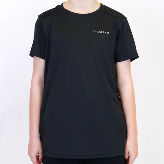 Gym King Core Panel Tee - Black (Junior)