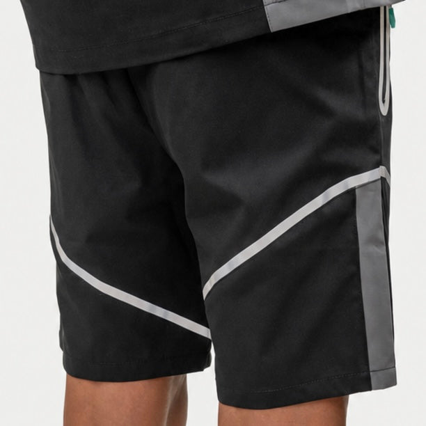 GRIID Reflect Shorts - Black / Aqua (Junior)