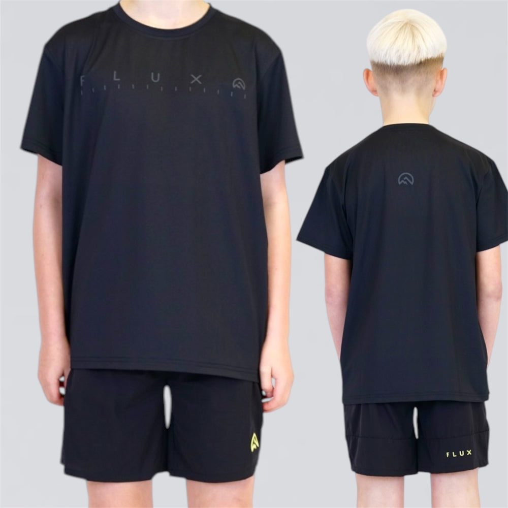 Flux Graphic Set - Black / Dark Grey / Neon  (Junior)