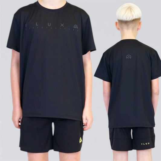 Flux Graphic Set - Black / Dark Grey / Neon  (Junior)