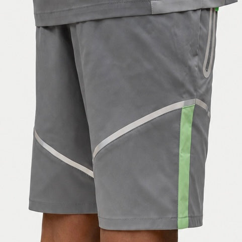 GRIID Reflect Shorts - Grey / Mint (Junior)
