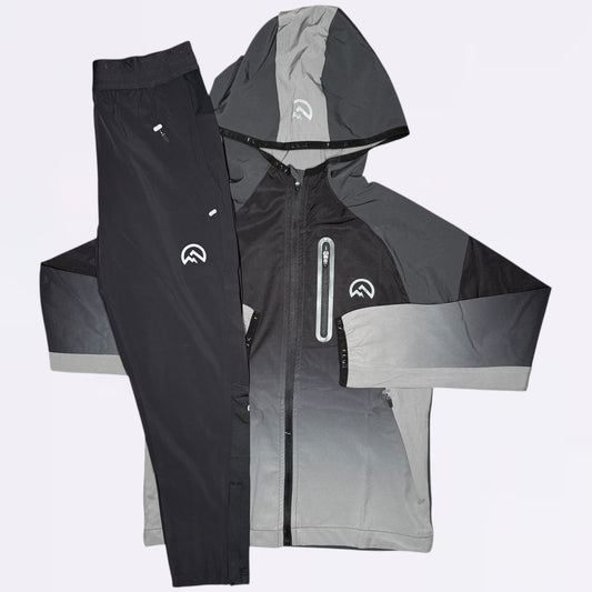 Flux Gradient & Running Set - Grey / Black (Junior)