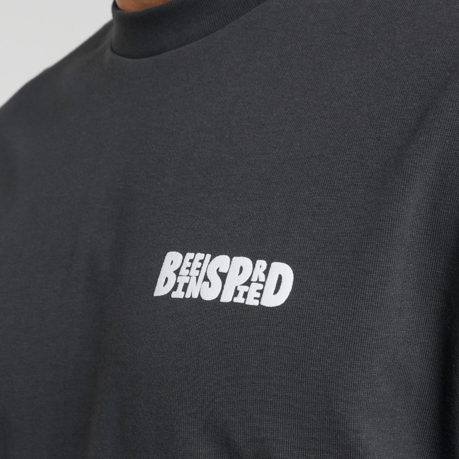 Bee Inspired By Greatness Tee - Charcoal