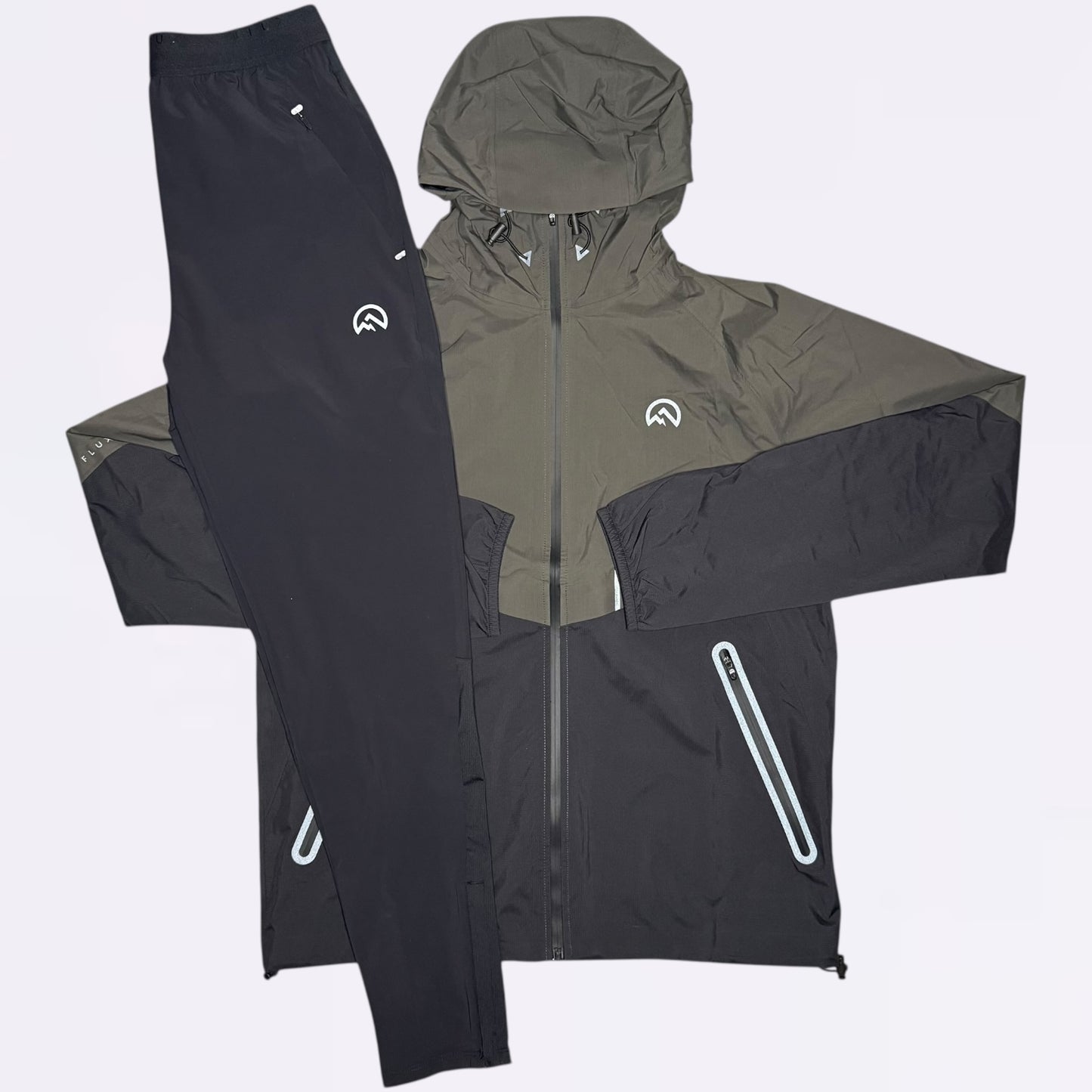 Flux Tech & Running Set - Charcoal / Black (Junior)