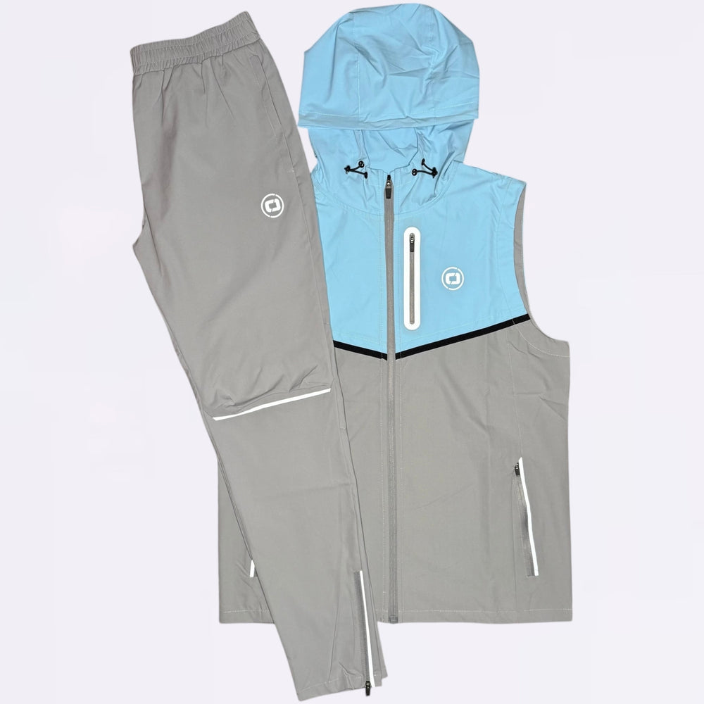 Certified Gilet & Bottoms Set - Blue / Grey