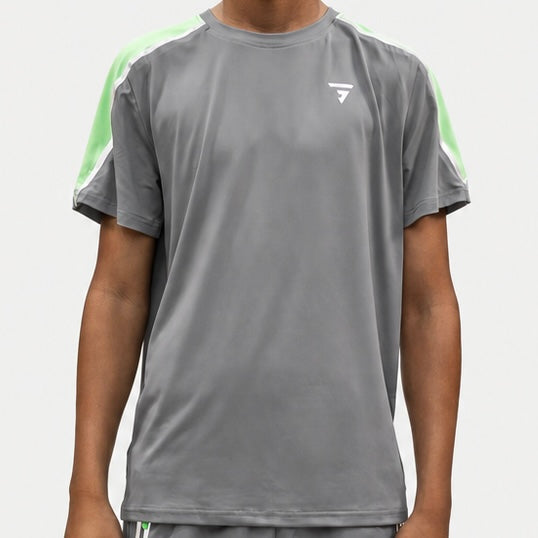 GRIID Reflect Tee - Grey / Mint (Junior)