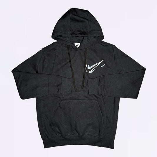 Nike Club Double Swoosh Hoodie Black