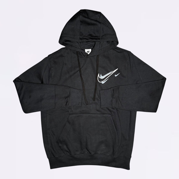 Nike Club Double Swoosh Hoodie Black