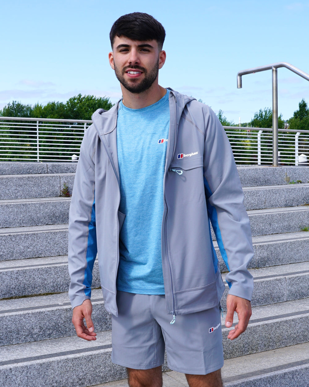 Berghaus Wavertree 3 Piece Shorts Set - Dark Grey / Blue