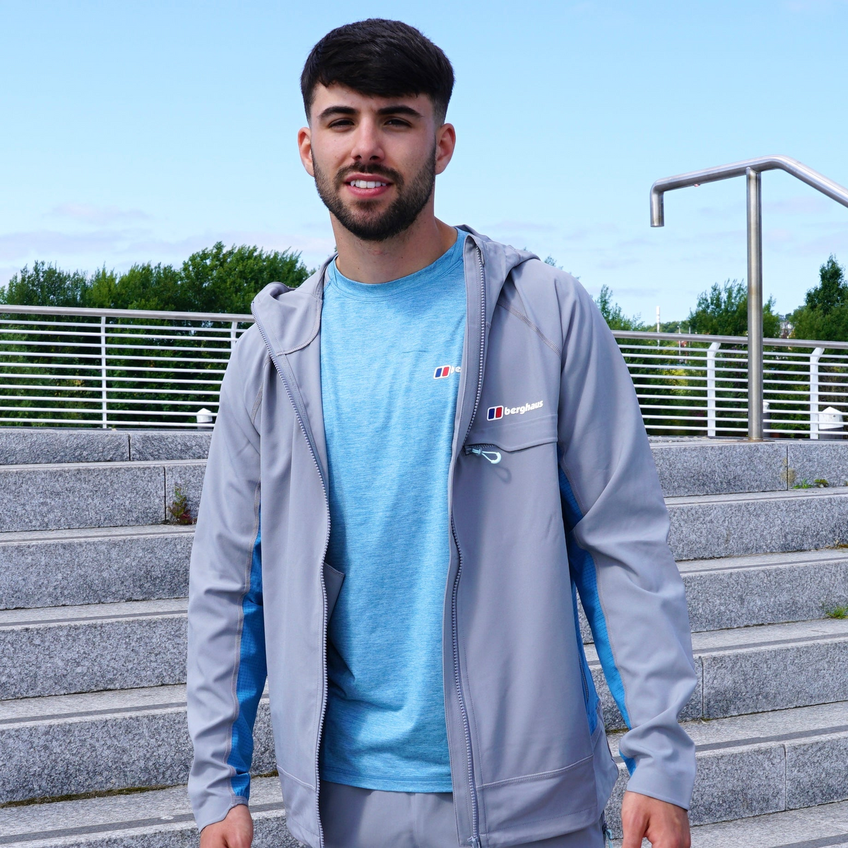 Berghaus Farndale Tech T-Shirt - Blue / Grey