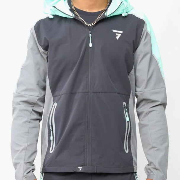 GRIID Reflect Set - Jacket & Shorts - Grey / Mint
