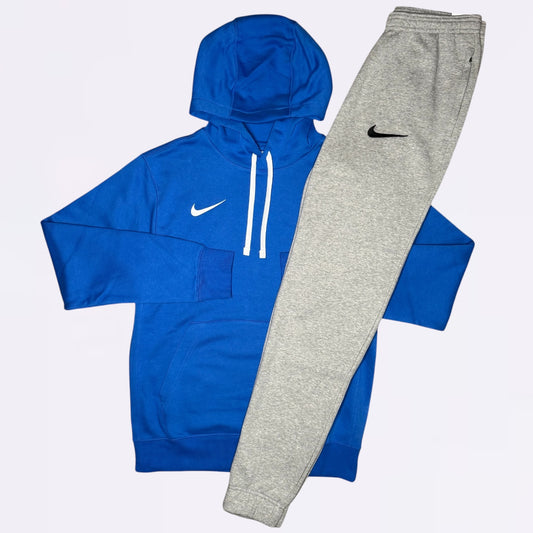 Nike Park Hoodie & Joggers Set - Royal Blue / Grey