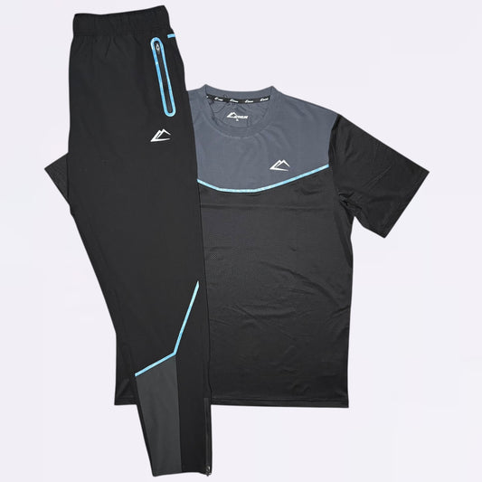 ActiveLine Line Set - Tee & Bottoms - Black / Royal Blue