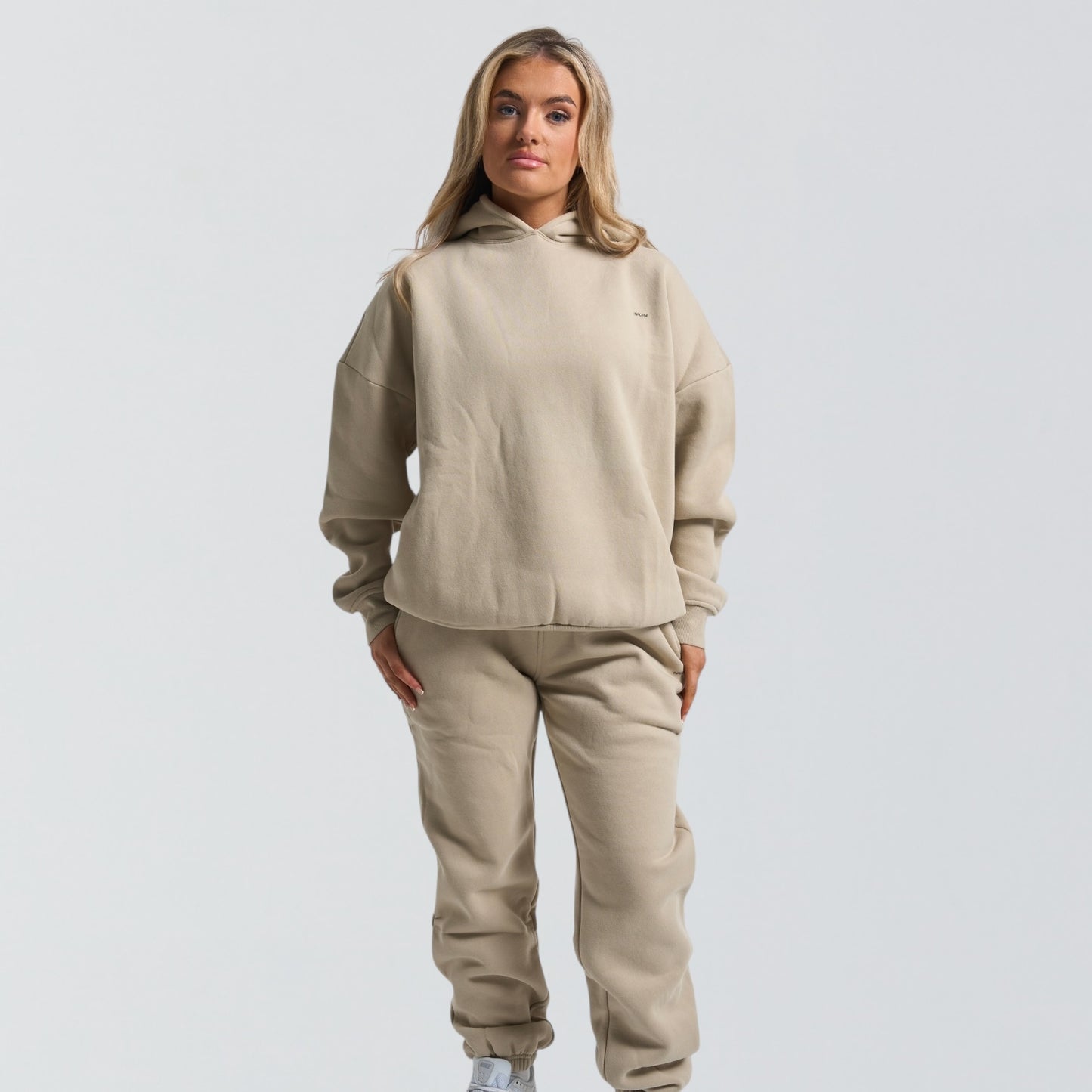 INFORM Hoodie & Joggers Oversized Recovery Set - Sand