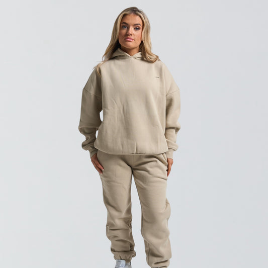 INFORM Hoodie & Joggers Oversized Recovery Set - Sand