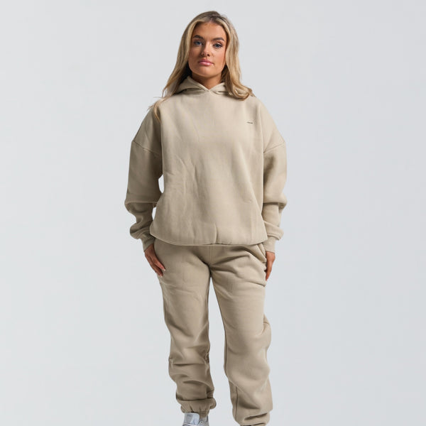 INFORM Hoodie & Joggers Oversized Recovery Set - Sand