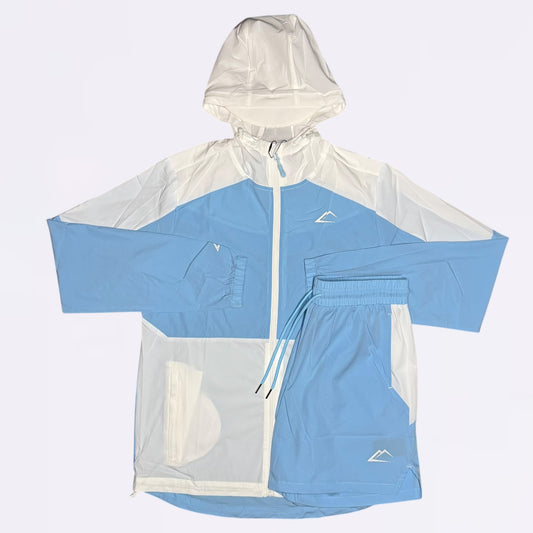 ActiveLine Storm Jacket & Shorts Set - Sky Mist