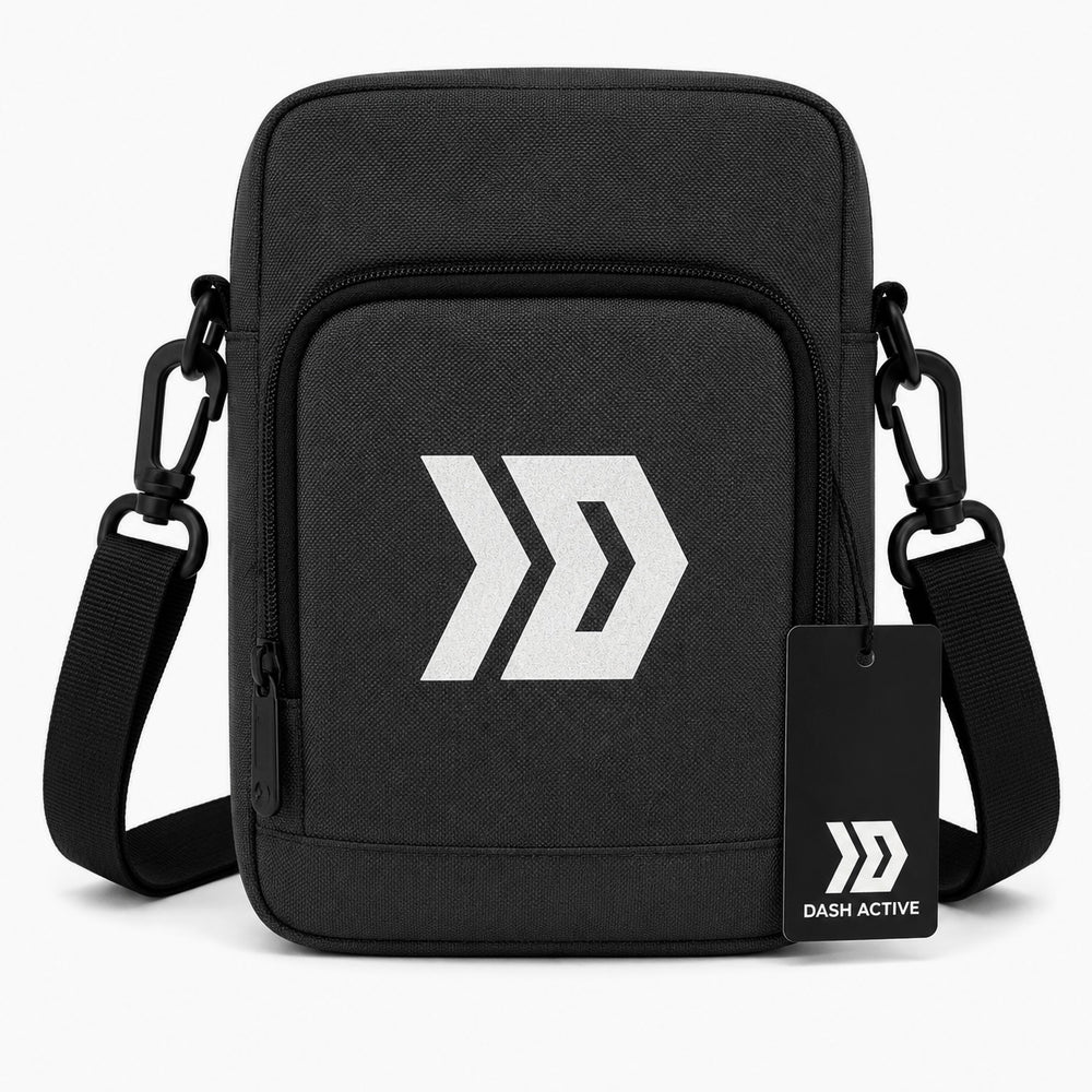 Dash Logo Crossbody Bag - Black