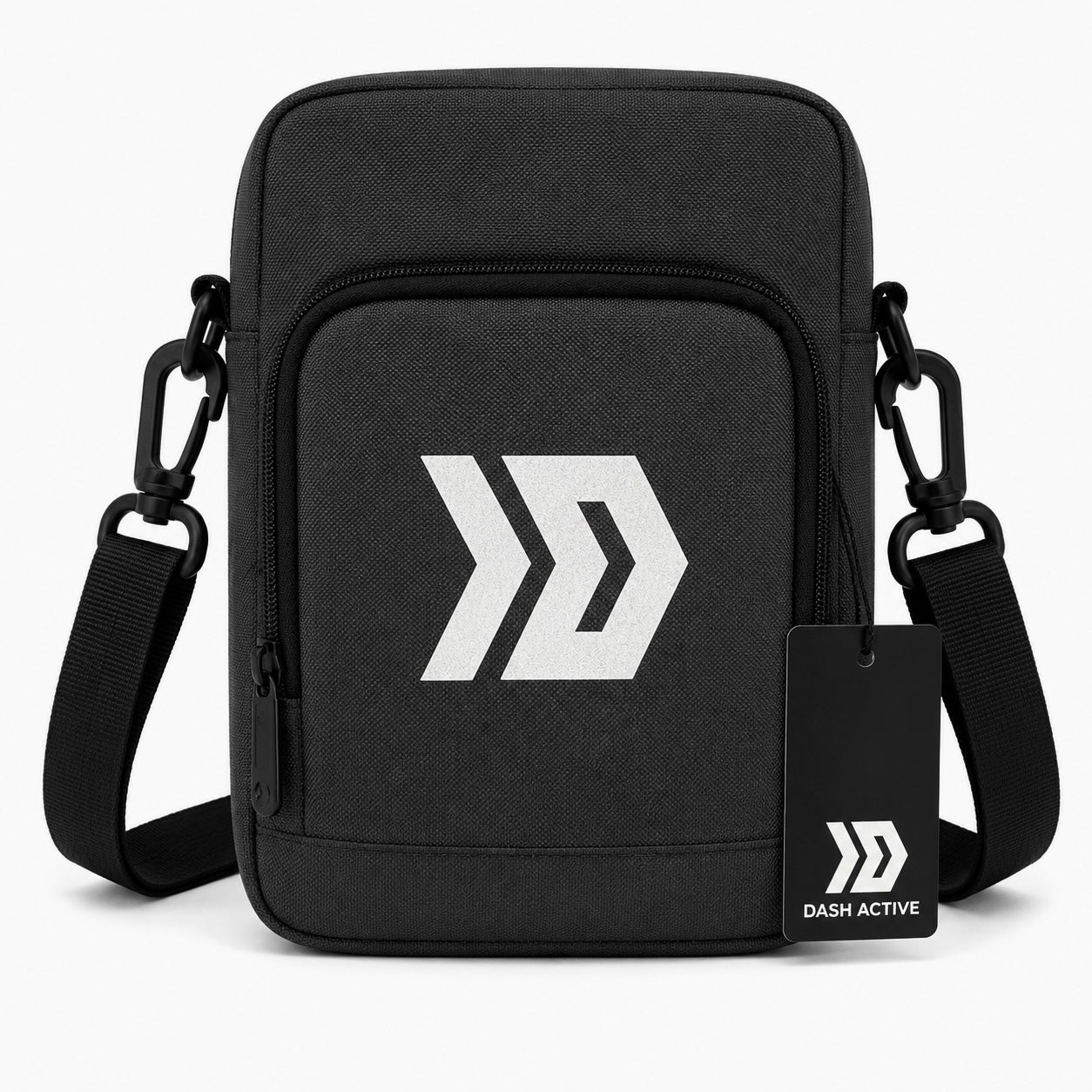 Dash Logo Crossbody Bag - Black