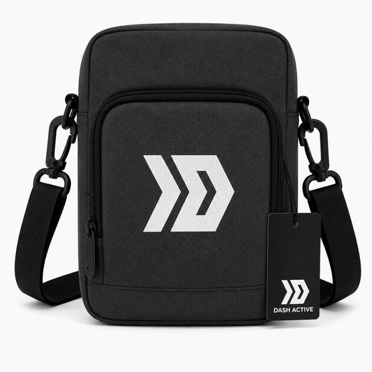 Dash Logo Crossbody Bag - Black