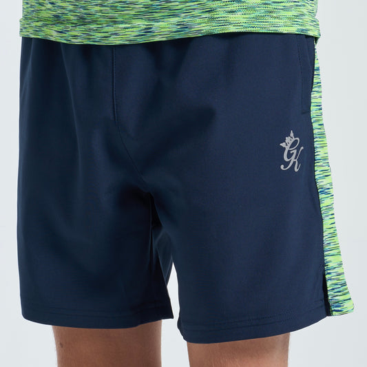GymKing Space Dye Short - Navy/Lime/Navy Grindle (Junior)