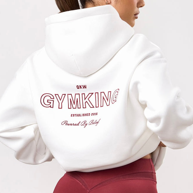 GymKing Dynamic Oversized Hoodie - Cream